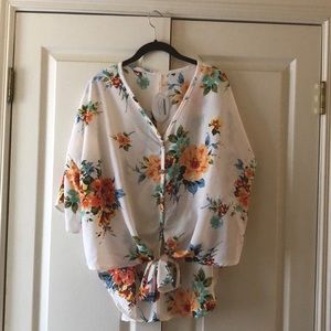 Moroccan floral blouse